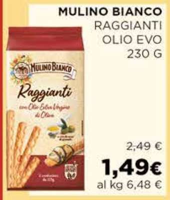 MULINO BIANCO RAGGIANTI OLIO EVO