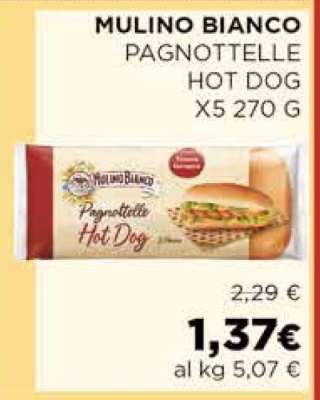MULINO BIANCO PAGNOTTELLE HOT DOG