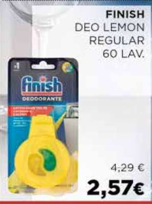 FINISH DEO LEMON REGULAR 60 LAV.