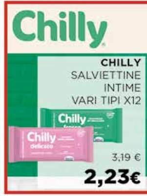 CHILLY SALVIETTINE INTIME VARI TIPI X12