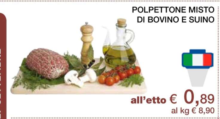 POLPETTONE MISTO DI BOVINO E SUINO
