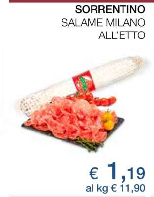 SORRENTINO SALAME MILANO ALL’ETTO
