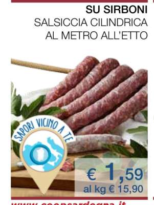 SU SIRBONI SALSICCIA CILINDRICA AL METRO ALL’ETTO