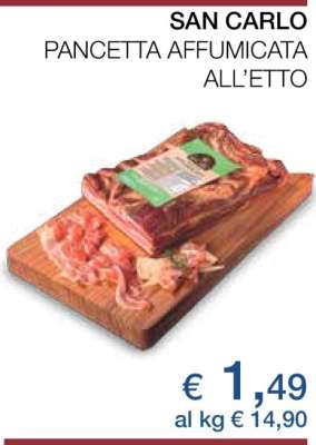 SAN CARLO PANCETTA AFFUMICATA ALL’ETTO
