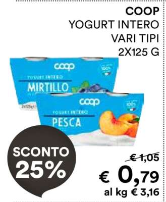 COOP Yogurt Intero Vari Tipi