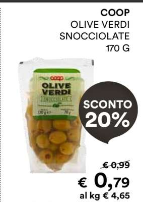 COOP Olive Verdi Snocciolate