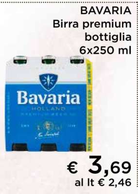 BAVARIA Birra premium bottiglia 6x250 ml