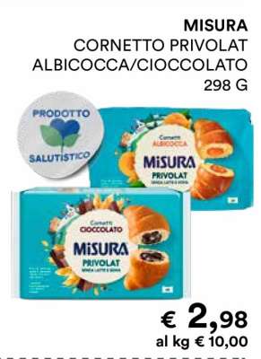 MISURA CORNETTO PRIVOLAT ALBICOCCA/CIOCCOLATO