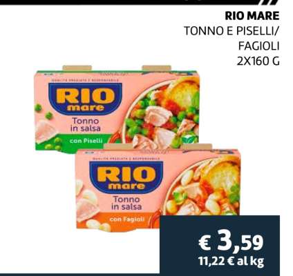 RIO MARE TONNO E PISELLI/FAGIOLI