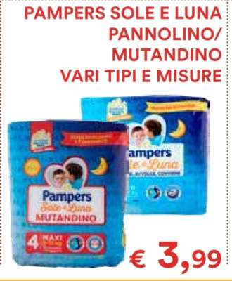 PAMPERS SOLE E LUNA PANNOLINO/MUTANDINO