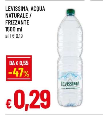 LEVISSIMA Acqua Naturale/Frizzante