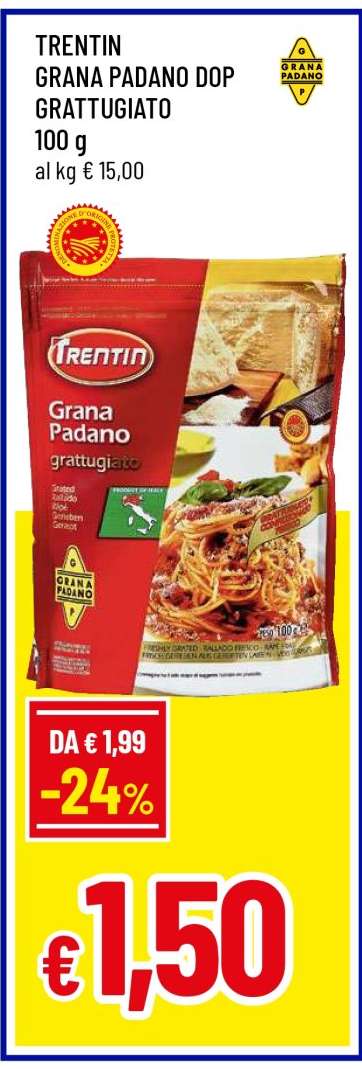 TRENTIN GRANA PADANO DOP GRATTUGIATO