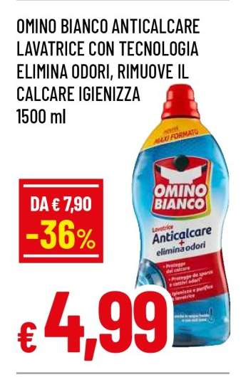 Omino Bianco Anticalcare Lavatrice