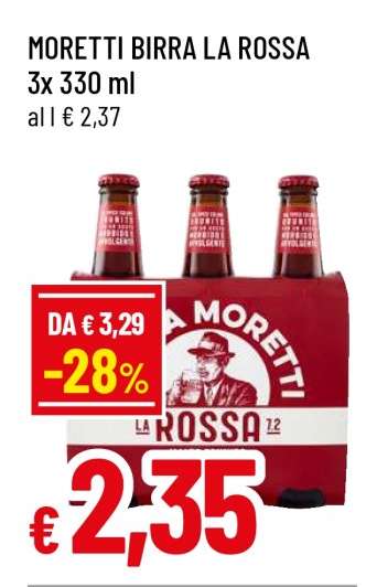 MORETTI BIRRA LA ROSSA