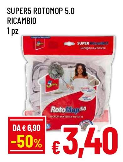 SUPER5 ROTOMOP 5.0 RICAMBIO