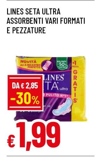 LINES SETA ULTRA  ASSORBENTI