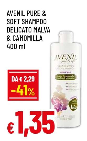 AVENIL PURE & SOFT SHAMPOO DELICATO MALVA & CAMOMILLA 400 ml