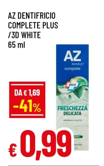 AZ DENTIFRICIO COMPLETE PLUS /3D WHITE