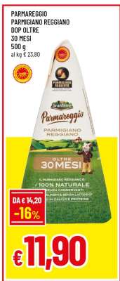 Parmareggio Parmigiano Reggiano DOP Oltre 30 Mesi