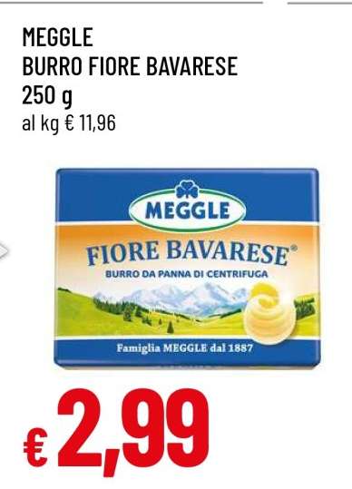 MEGGLE burro Fiore Bavarese