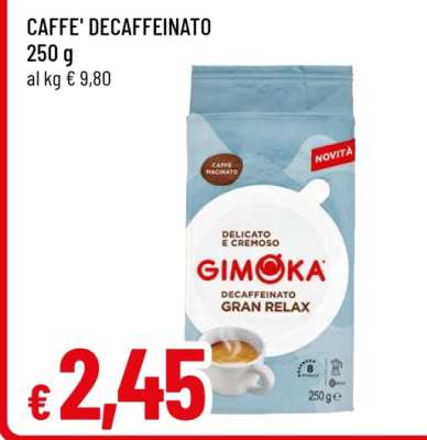 CAFFE' DECAFFEINATO