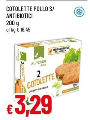 COTOLETTE POLLO S/ANTIBIOTICI