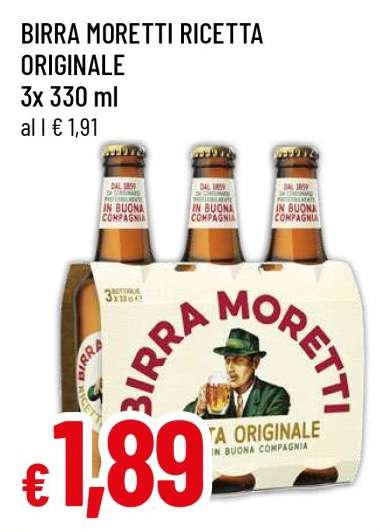 BIRRA MORETTI RICETTA ORIGINALE