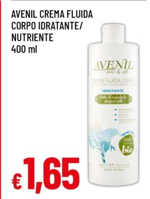 AVENIL CREMA FLUIDA CORPO IDRATANTE/NUTRIENTE