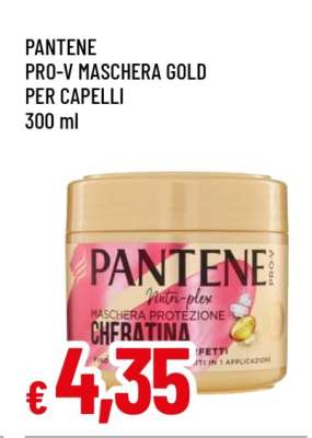 PANTENE PRO-V MASCHERA GOLD PER CAPELLI