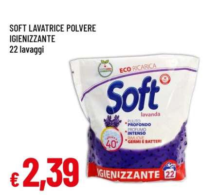 SOFT LAVATRICE POLVERE IGIENIZZANTE