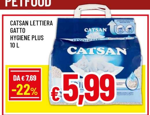 CATSAN LETTIERA GATTO HYGIENE PLUS 10 L