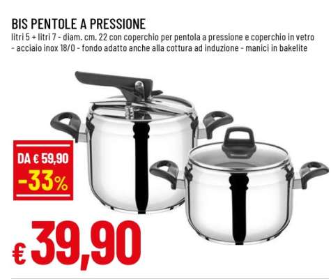 BIS PENTOLE A PRESSIONE