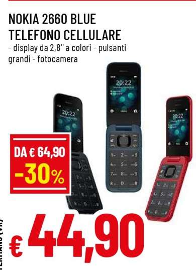 NOKIA 2660 BLUE TELEFONO CELLULARE