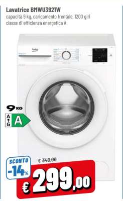 LAVATRICE BMWU3921W