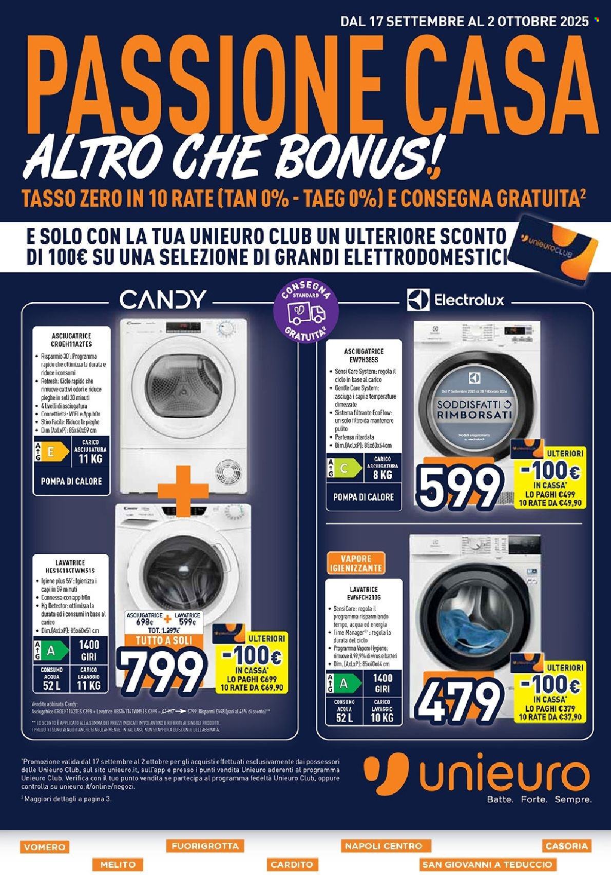Volantino Unieuro - 17/9/2025 - 2/10/2025. Pagina 1