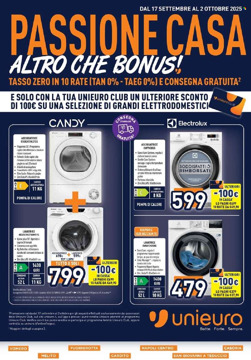 Volantino Unieuro - 17/9/2025 - 2/10/2025.