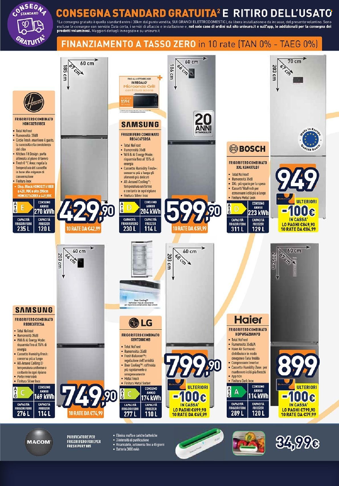 Volantino Unieuro - 17/9/2025 - 2/10/2025. Pagina 7
