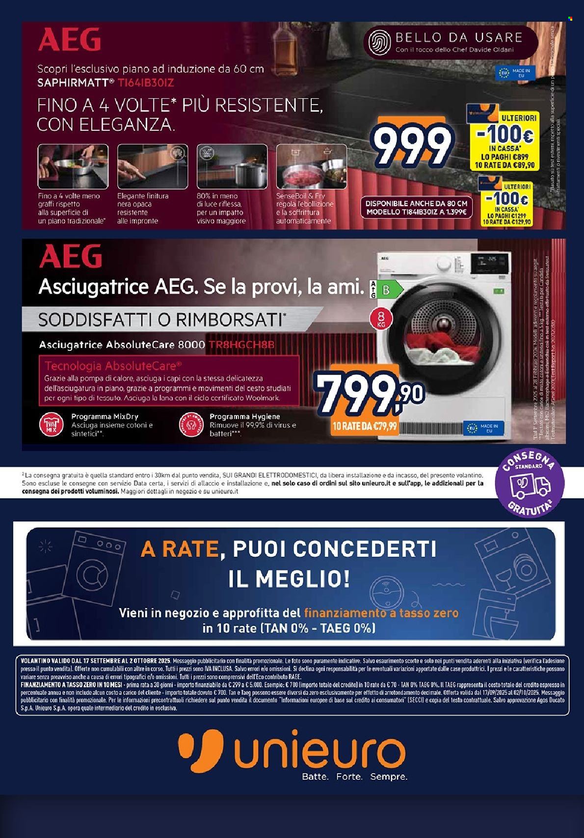 Volantino Unieuro - 17/9/2025 - 2/10/2025. Pagina 36
