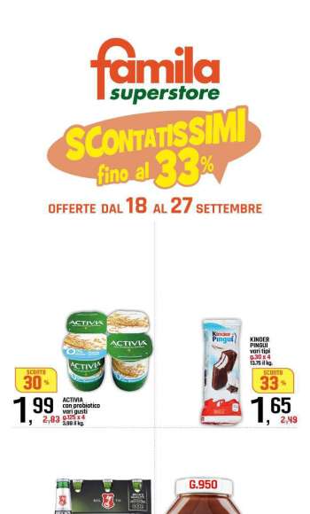 Volantino Famila - 18/9/2025 - 27/9/2025.