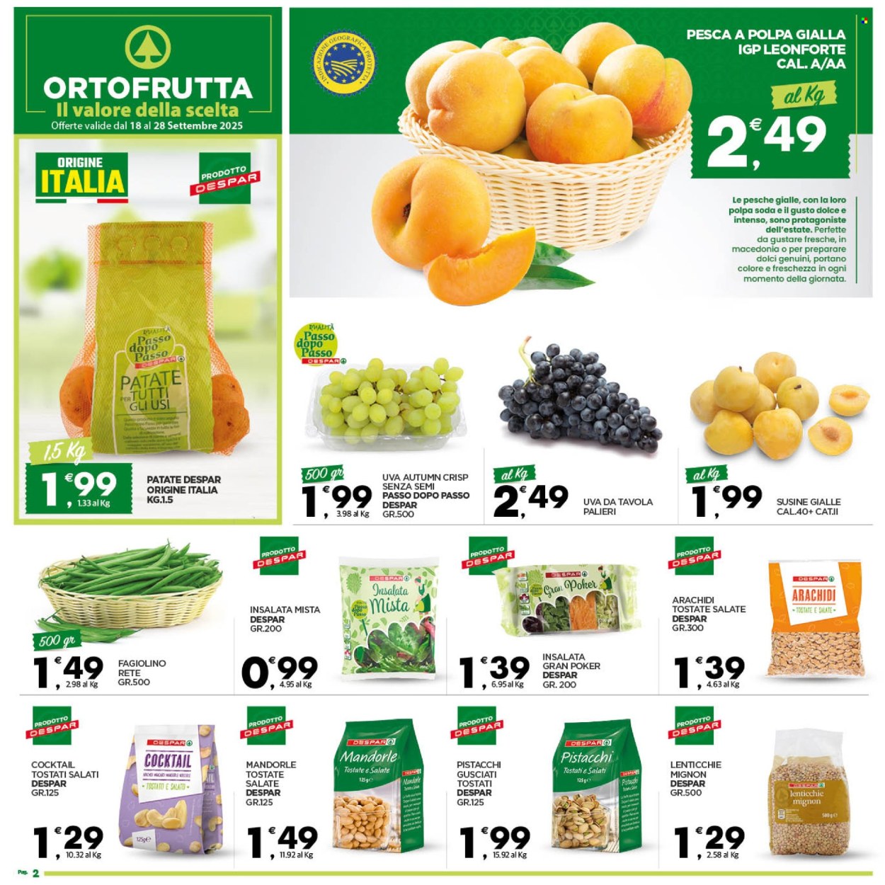 Volantino Despar - 18/9/2025 - 28/9/2025. Pagina 2