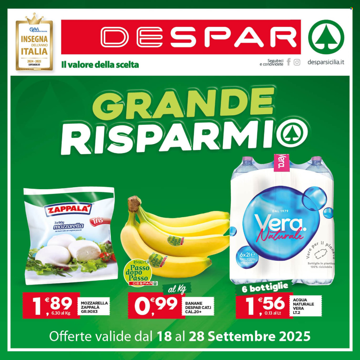 Volantino Despar - 18/9/2025 - 28/9/2025. Pagina 1