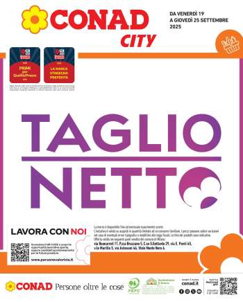 Volantino Conad City - 19/9/2025 - 25/9/2025.