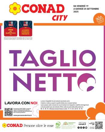 Volantino Conad City - 19/9/2025 - 25/9/2025.