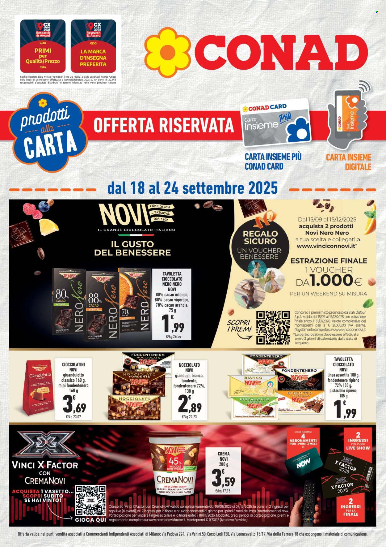 Volantino Conad - 18/9/2025 - 24/9/2025. Pagina 1