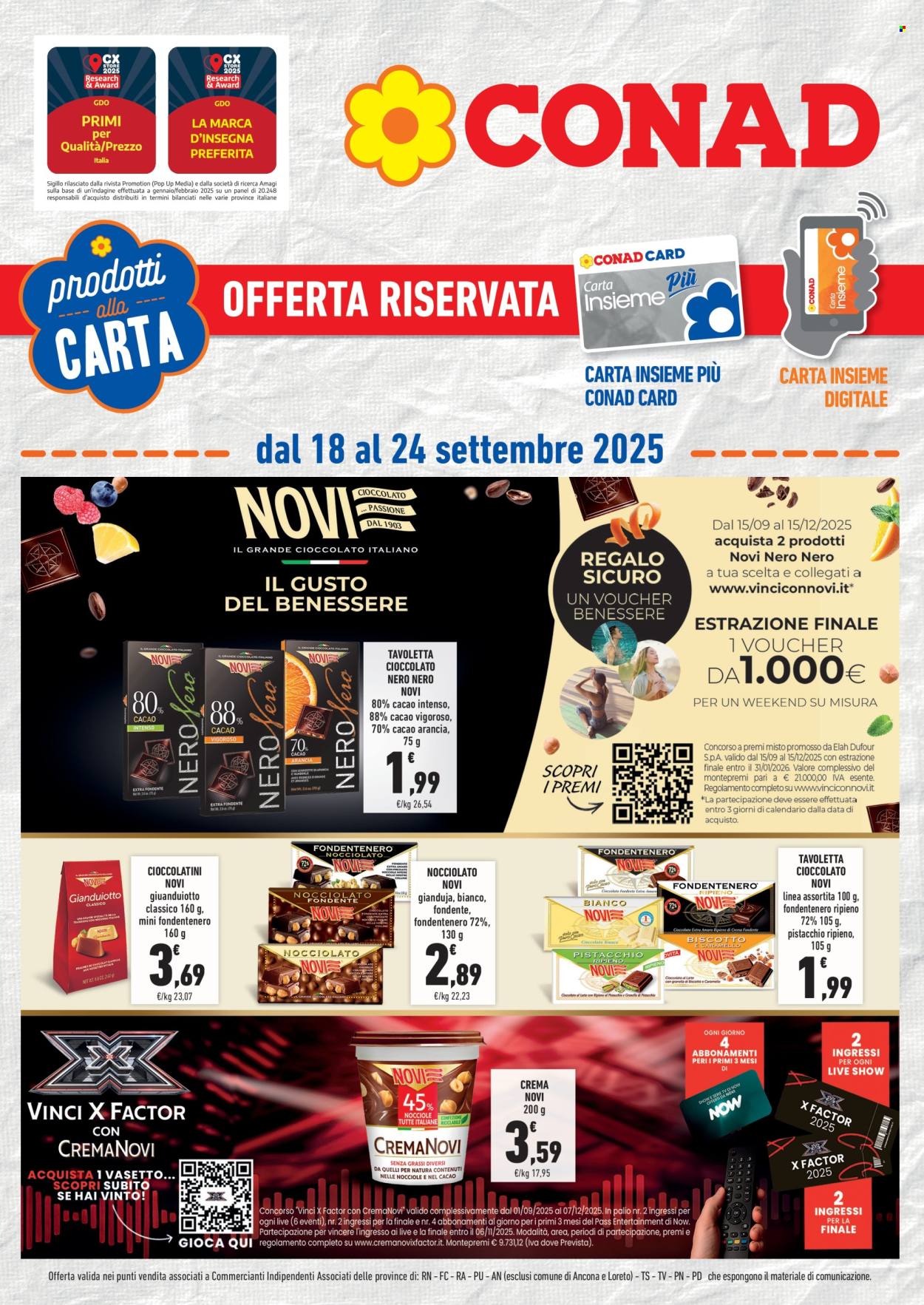 Volantino Conad - 18/9/2025 - 24/9/2025. Pagina 1