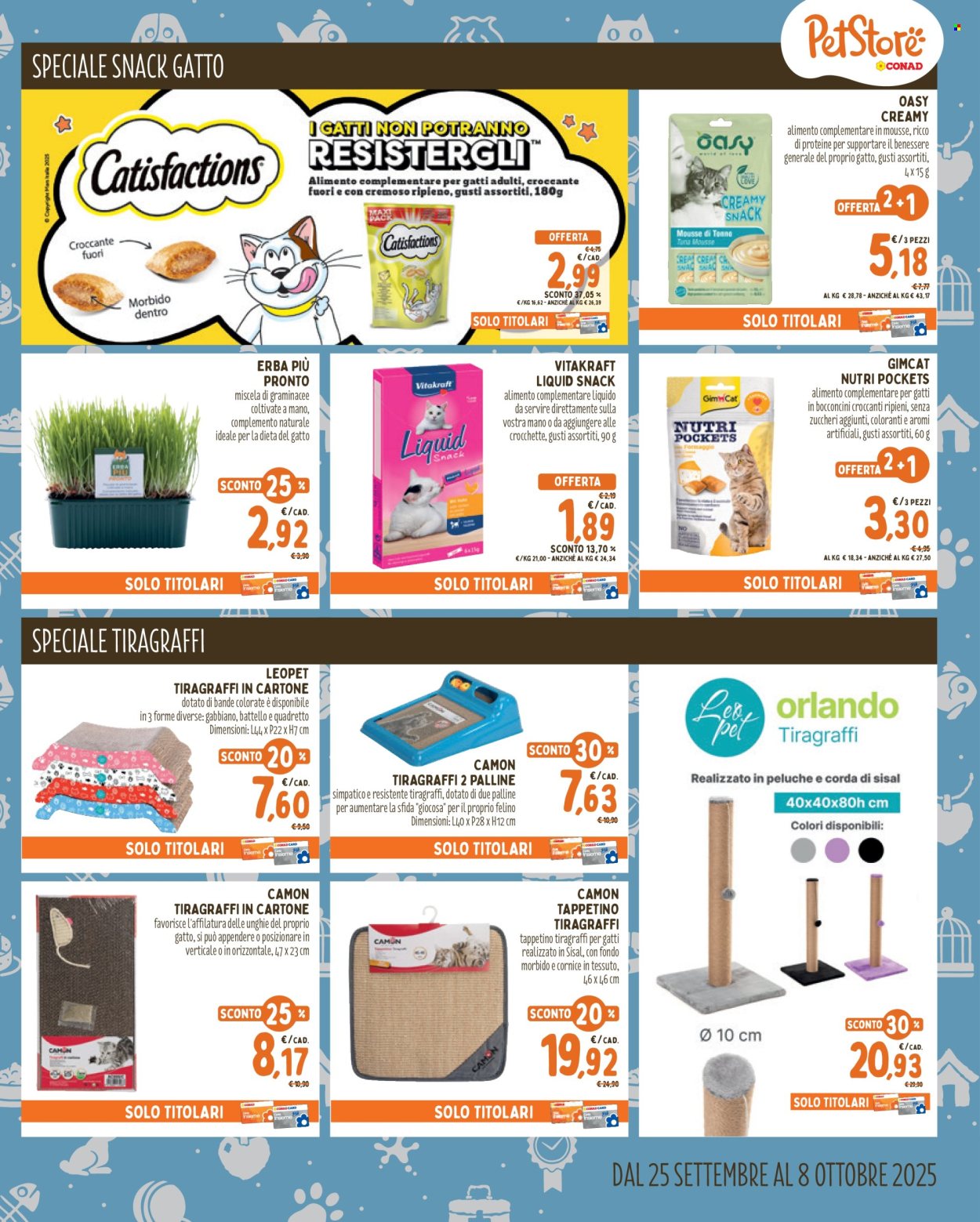 Volantino Pet Store Conad - 25/9/2025 - 8/10/2025. Pagina 7