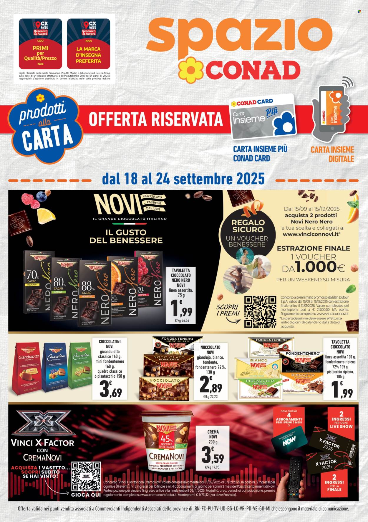 Volantino Spazio Conad - 18/9/2025 - 24/9/2025. Pagina 1