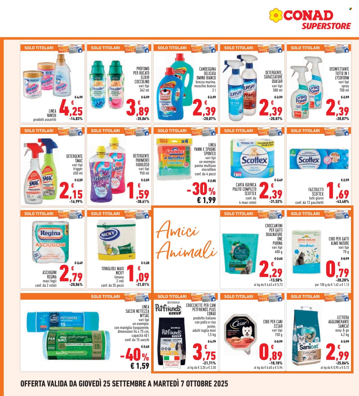 Volantino Spazio Conad - 25/9/2025 - 7/10/2025. Pagina 20