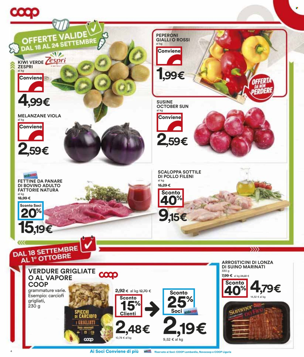 Volantino Coop - 18/9/2025 - 1/10/2025. Pagina 4