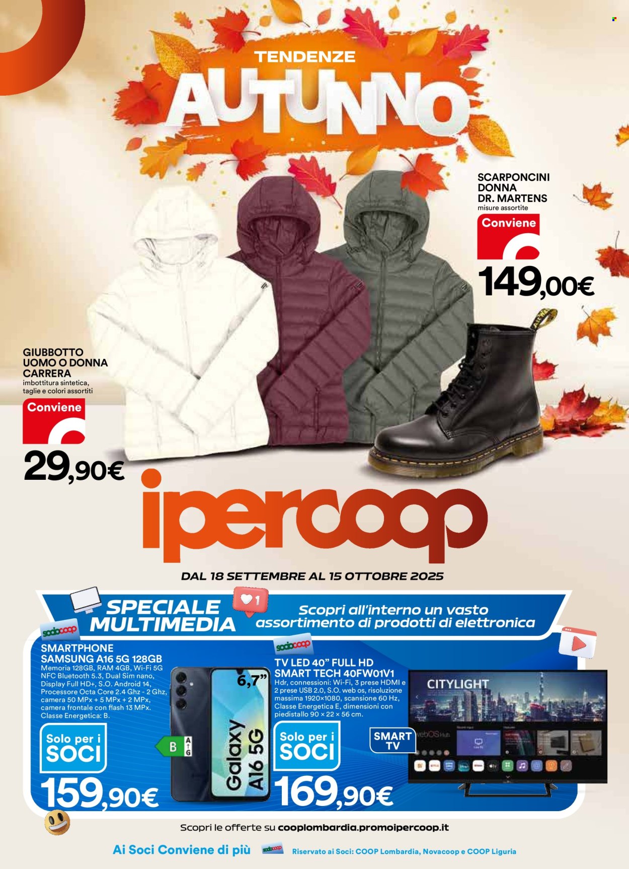 Volantino Coop - 18/9/2025 - 15/10/2025. Pagina 1